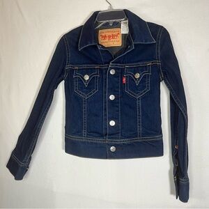 NWOT Levi Strauss Women's Jacket Denim Jeans Iconic Type 1  VTG Logo Size Small